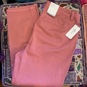 Style & Co. Red Salmon Ankle Pants Sz 10